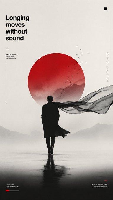 Minimalist Red Sun Poster