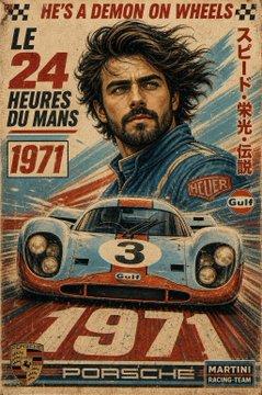 Le Mans 1971 Vintage Poster