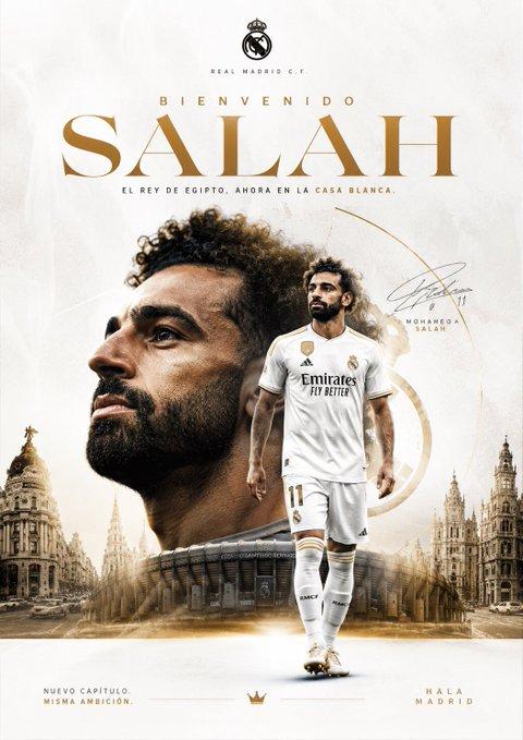 Salah Real Madrid Welcome Poster