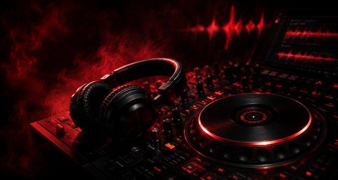 Cinematic Red DJ Setup
