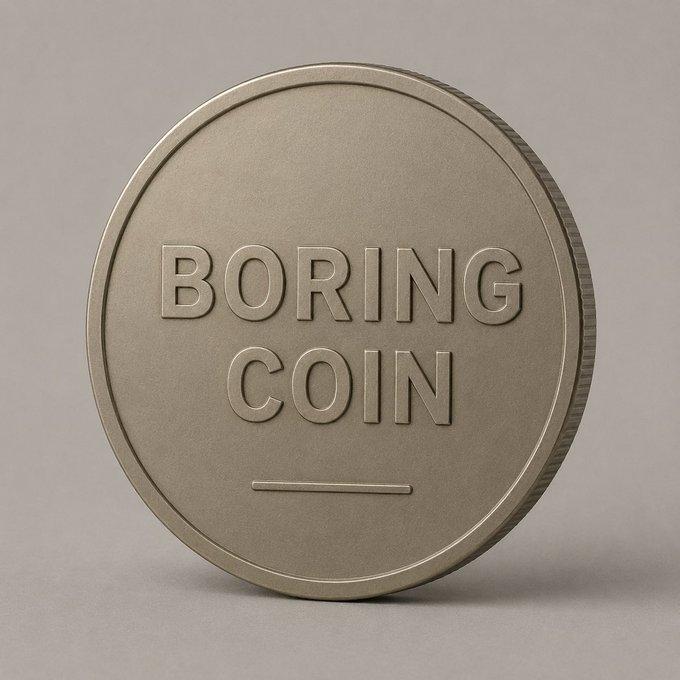 Boring Coin Product Shot
