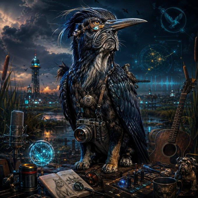 Steampunk Raven-Bulldog