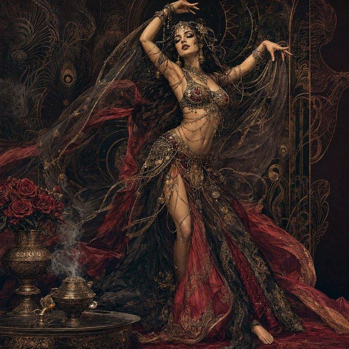 Oriental Belly Dance Portrait