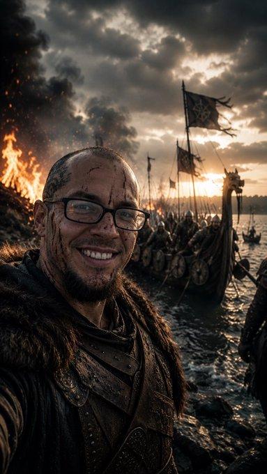 Viking Warrior Selfie