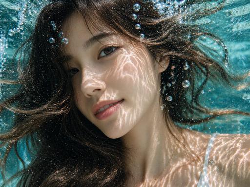 Underwater Caustic Light Portrait