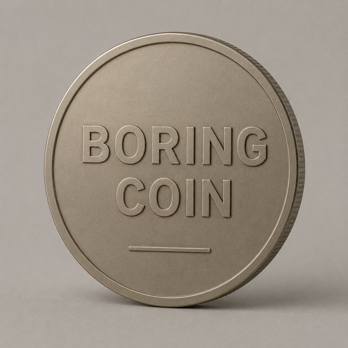 Boring Coin Product Shot
